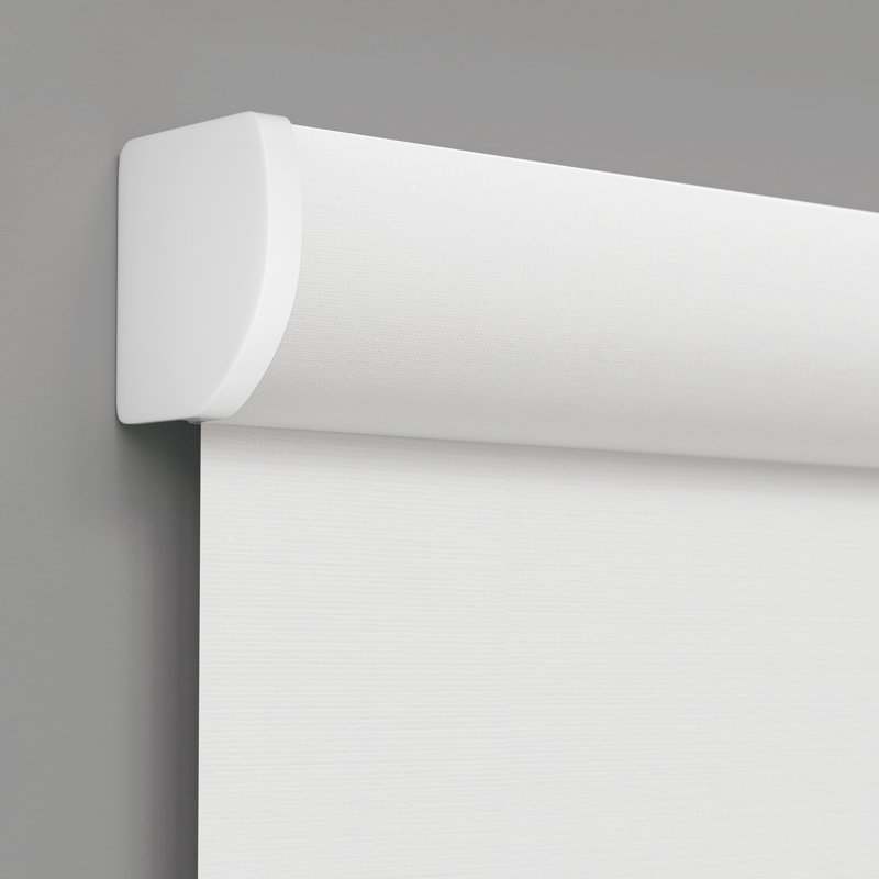 Rideaux occultant 100% sans cordon pour fenêtres d'intérieur, tailles personnalisées pour un ajustement parfait, Blanc givré