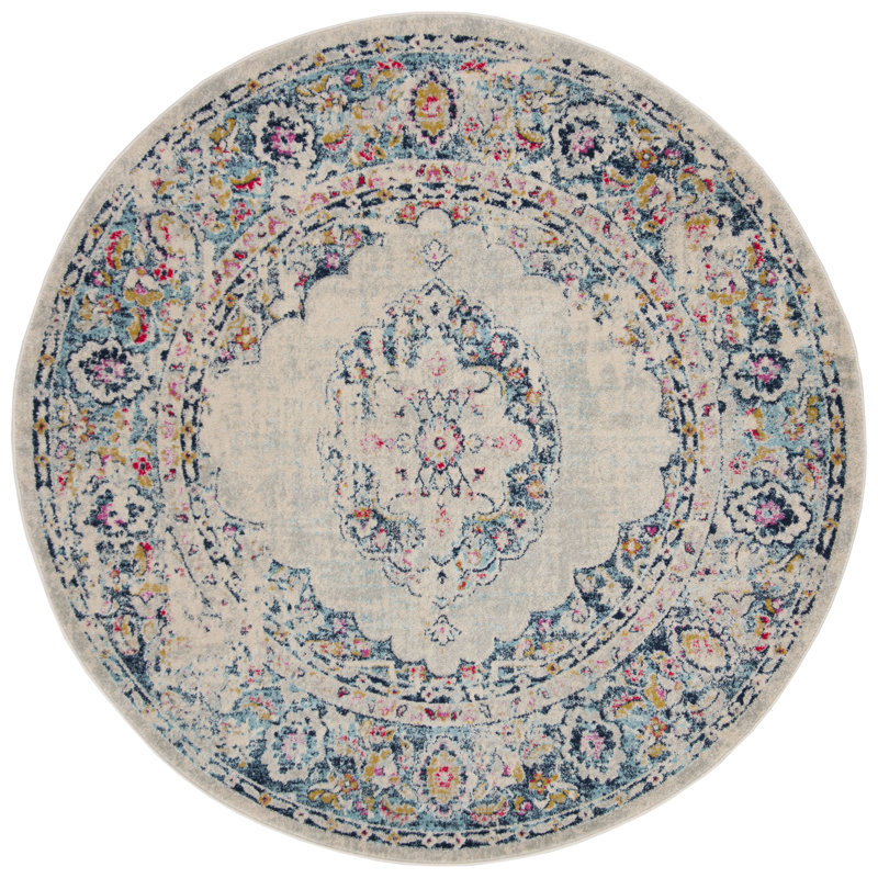 Ashburn Oriental Area Rug, Round 201 cm