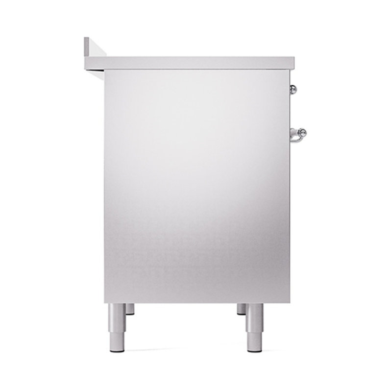 ILVE Nostalgie II Noblesse 40 in Induction Range, Stainless Steel/Chrome
