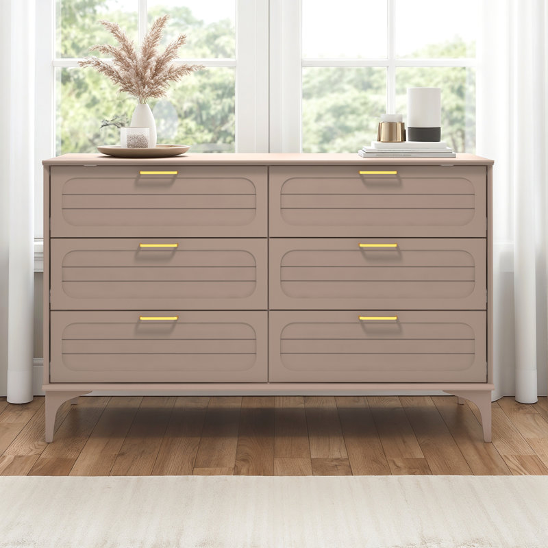 Harrington Curtis 6 Drawer Chest, Warm Nude