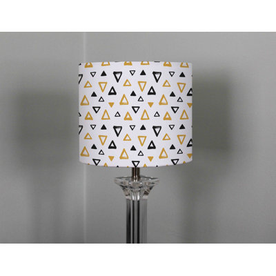 Egyptian Pyramids 22cm H Cotton Drum Lamp Shade ( Uno )