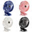 Ventilateur de bureau à pince avec lumières et ventilateur USB portatif à 5 niveaux-110407370