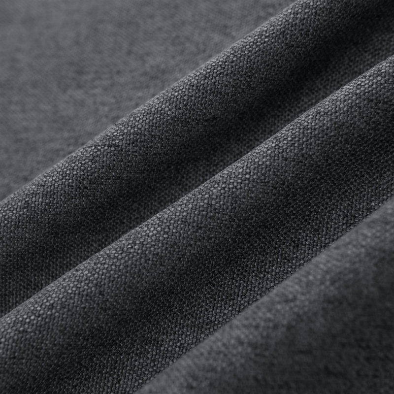 Chaises de salle à manger capitonnées en tissu Parsons, Gris foncé, 4