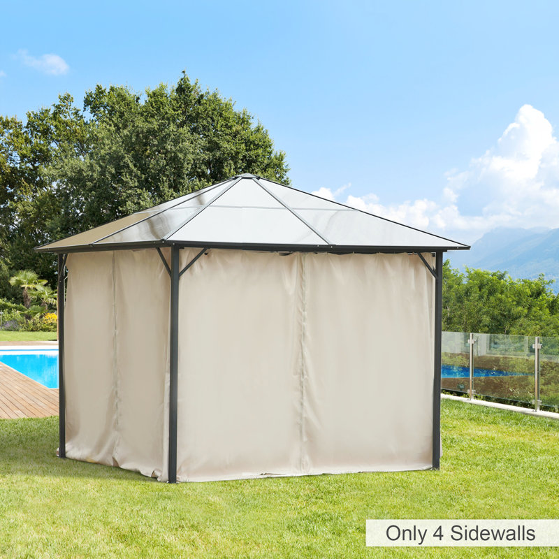 Gazebo Sidewall Set With Panels, Hooks And C-Rings