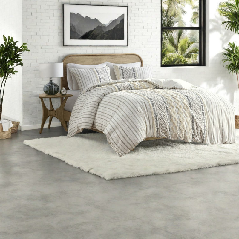 Ensembles de literie en coton de qualité supérieure pour lit double, grand confort moderne en chenille