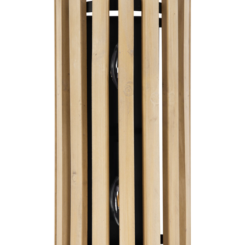 Applique murale encastrée en acier Suratto, Blond miel