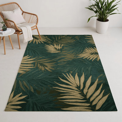 Tapis d'intérieur et d'extérieur vert Nature