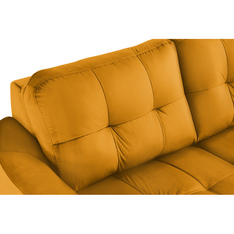 Hunnewell Sleeper Corner Sofa, Right Hand Facing, Yellow