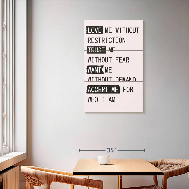 Tergel Love Me, 57" H x 36" W