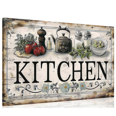 Country Kitchen Painting Picture Decor Vegetable Food Poster Print.