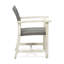 2 chaises en bois - avec siège, velours noir / gris, l 26,56 po x P 23,23 po, H 32,95 po