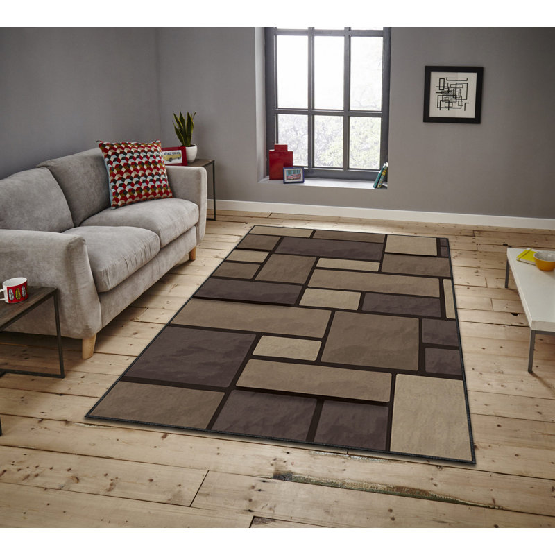 Luxurious Velvet Area Rug, 4.6 x 7.2 Feet | 100% Polyester, 740 g/m² | Non-Slip Felt Dot Underside, Machine Washable | Digital Print Design, Easy to Clean, Perfect for Living Room & Bedroom Décor