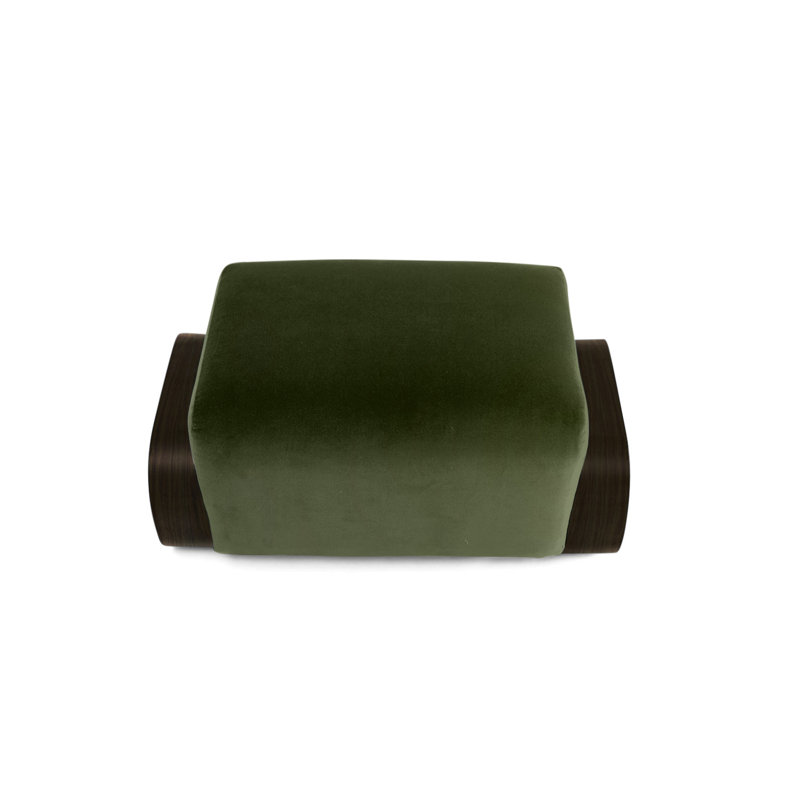 Repose-pieds Cayenne, Velours Evergreen