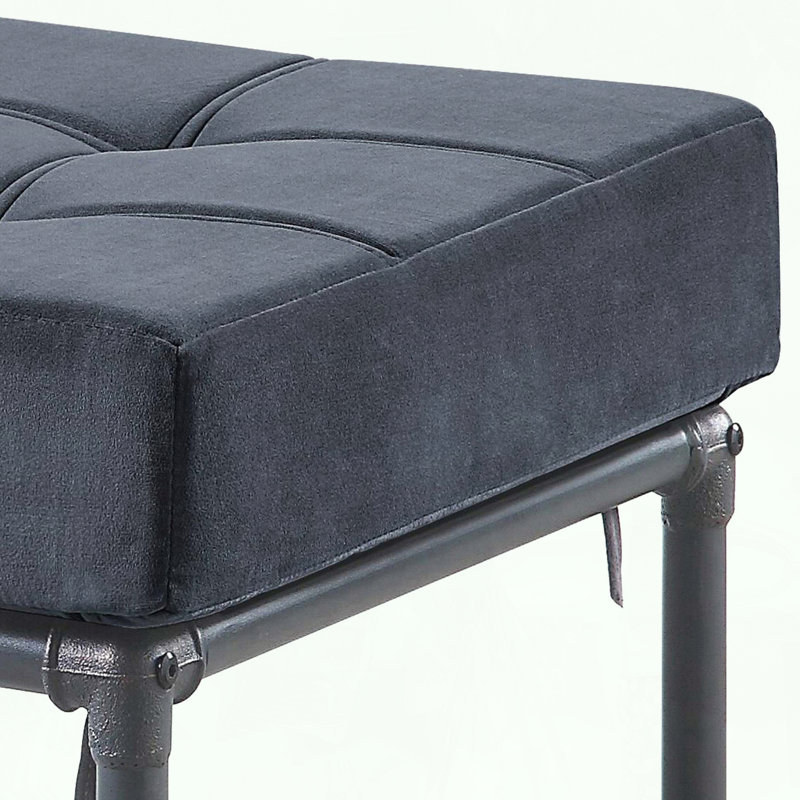 Repose-pieds de style industriel avec mousse à mémoire de forme
