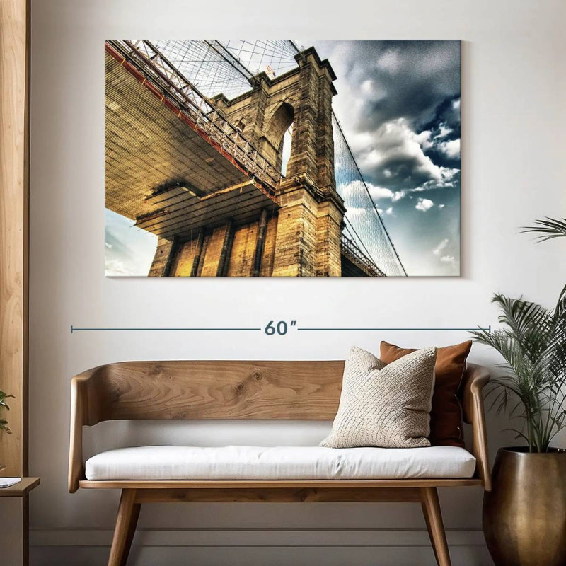 Lilie Brooklyn Bridge, NY, H 34 po x l 51 po