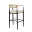 2 sièges à hauteur de comptoir - siège beige, pieds en fer pour siège de cuisine fonctionnel en tissu avec-1831897340-1831897219
