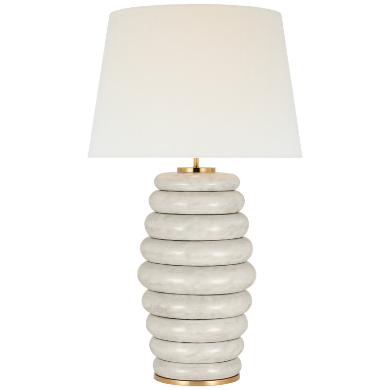 Phoebe Table Lamp, Antiqued White