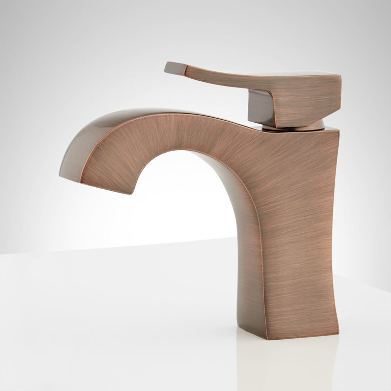 Vilamonte 1.2 GPM Single Hole Bathroom Faucet with Metal Lever Handle and Pop-Up Drain Assembly, Polished Nickel