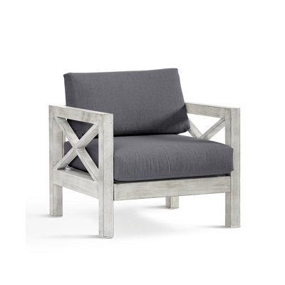Chaise de patio avec coussins Sunbrella Abbi-Rose