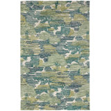 Ladycross Green Hand Hooked Wool Rug