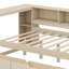Lit plateforme avec tablettes de rangement, tiroirs, station de charge et tête de lit tapissier-440679758-440679761