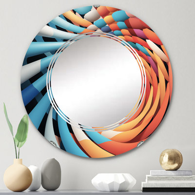 Gerani - Miroir mural rond moderne