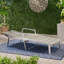 1PC Patio Aluminum Frame Chaise Lounge With Armrest-136425986