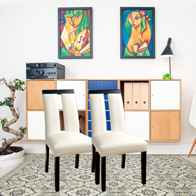 Marcano 20'' H Linen Upholstered Oak Side Chair