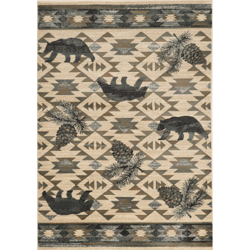 Tapis multicolore à motif naturel Theresa, Tapis de couloir : 2 pi x 7 pi 7 po