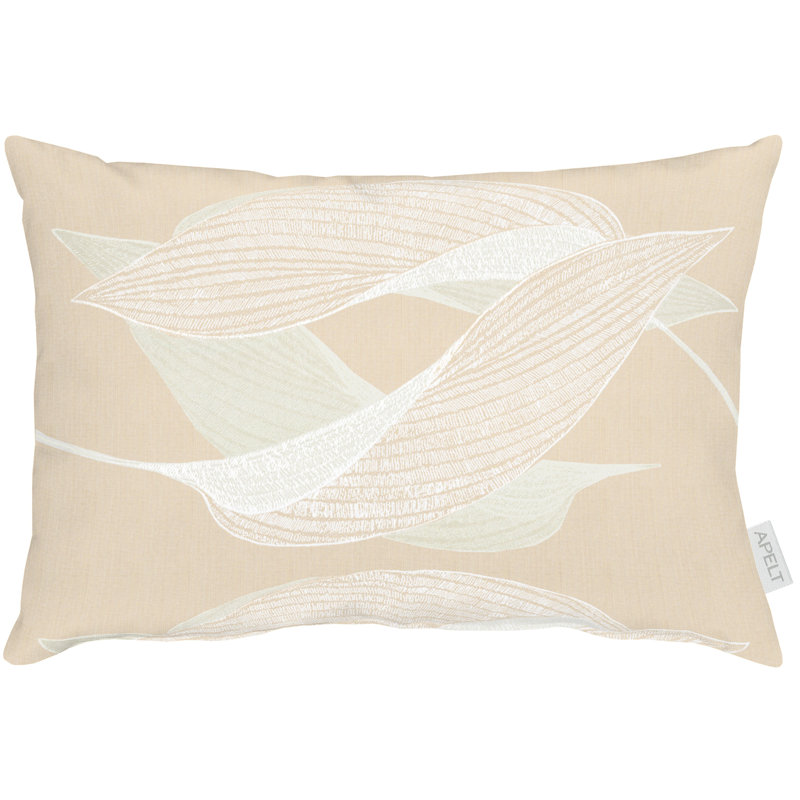 Abstract Rectangular Cushion, Delicate apricot