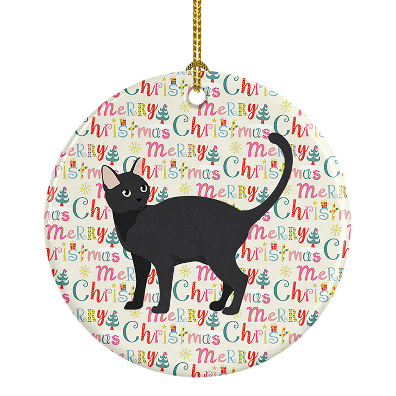 Figurine décorative de Noël chat malaisien