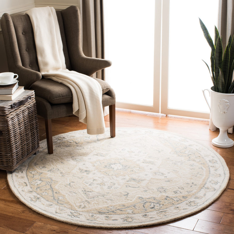 Dalewood Hand-Tufted Wool and Cotton Rug, Rectangle 12' x 15'