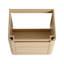 Meuble-lavabo mural 60 po avec lavabo en céramique blanche, tablettes de rangement et portes à fermeture en douceur, fabrication en contreplaqué, finition chêne blanc américain-1358430058