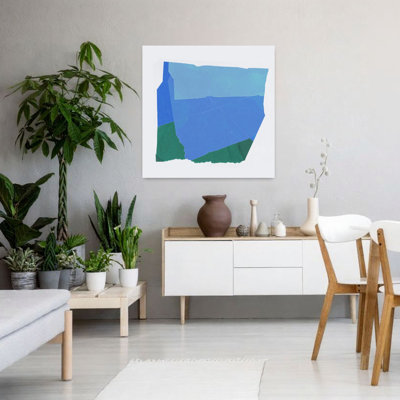 Cobalt avion I, art mural contemporain abstrait