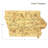 Totally Bamboo State Destination Series Bamboo Iowa Cutting Board