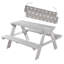 Kids 4 Piece Solid Wood Rectangular and Chair Set and Bench-69033414