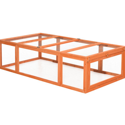 Wooden Guinea Pig Cage With Spacious Interior And Side Access Small Animal Enclosure Lockable Entry