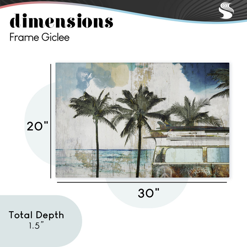 Toile de plage rétro, conception de Sasha, H 20 po x l 30 po