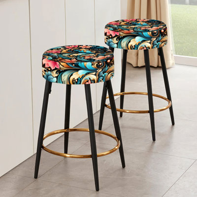 Urban Chic Paisley Pattern - Paisley Bar Stools Set Of 2