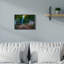 «Purple Floral Field Entre Tree Row Landscape» par Chris Vest - reproduction d'art-52744976-52744978