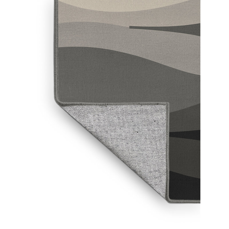 Tapis ombré brun lavabo lavable à la machine Panameno, 7 x 9