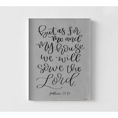 Serve The Lord, Framed Joshua 24:15 Print, Joshua Bible Verse Gift Idea Poster, Rustic Grey Bible Quote Print, God House Gift Print