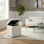 Tabouret haut de salon en cuir Pure