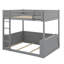 Grand lit superposé avec tablettes intégrées, espace de rangement, éclairage DEL et port USB-402058667