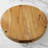 Seasonally Script Engraved Acacia Wood Round Serving Tray