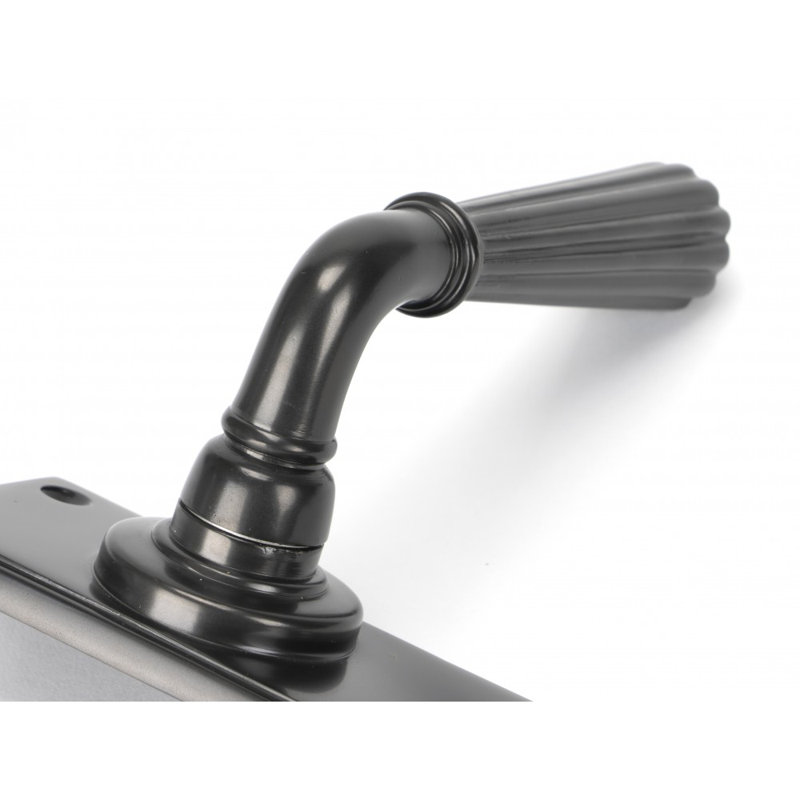 Hinton Bathroom Door Handle Kit, Aged Bronze