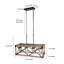 Luminaire suspendu linéaire à 4 lumières pour îlot de cuisine Gatlin-71648596-71648597