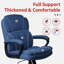 Chaise de bureau ergonomique rembourrée bleu-2031951191