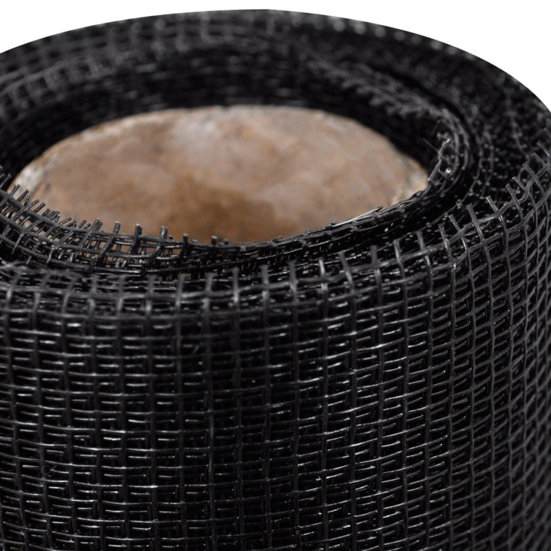 Door Window Net Mosquito Insect Bug Screen DIY Fibreglass Roll Multi Sizes, 60 x 2000 cm, Black