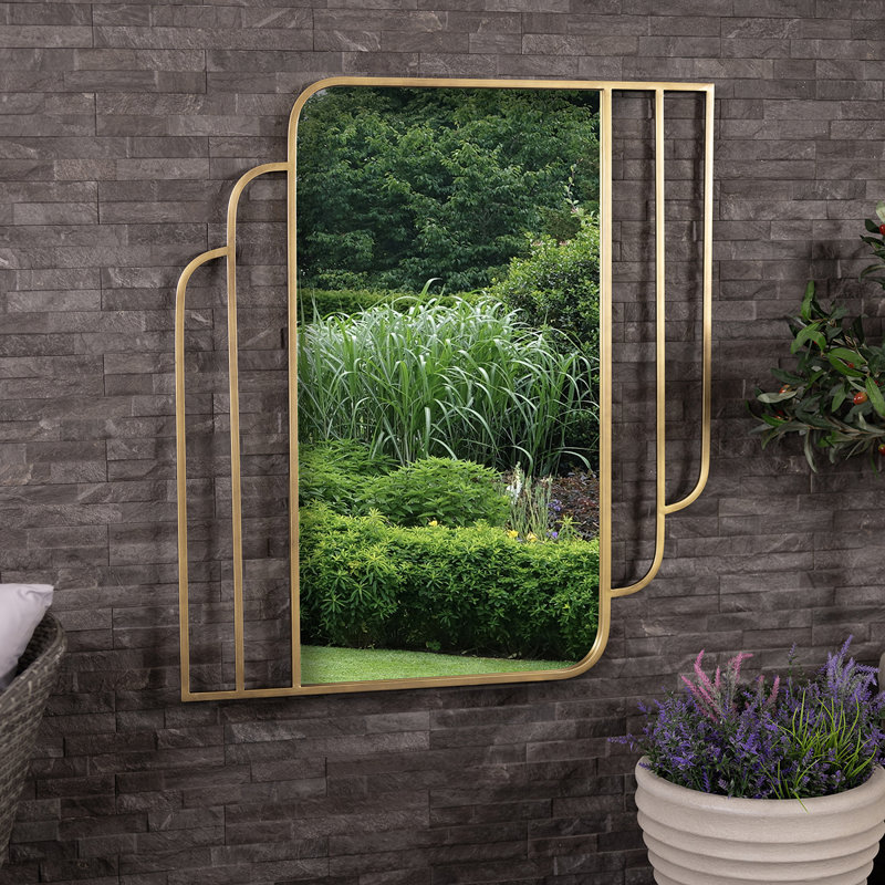 Abygayle Iron Rectangle Mirror